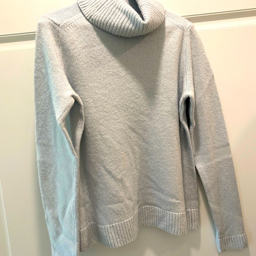 J.Crew wool blue turtleneck sweater, size M